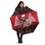 Personalized Hawaii Skull Christmas Umbrella Mele Kalikimaka Hawaiian Kakau - Polynesian Pride