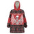Personalized Hawaii Skull Christmas Wearable Blanket Hoodie Mele Kalikimaka Hawaiian Kakau - Polynesian Pride