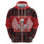 Personalized Hawaii Skull Christmas Zip Hoodie Mele Kalikimaka Hawaiian Kakau - Polynesian Pride