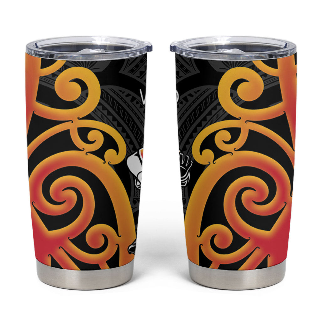 Waikato Rugby New Zealand Tumbler Cup Aotearoa Maori Pukana Tiki Mascot