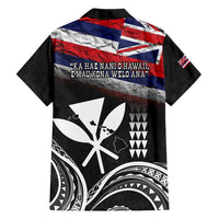 Hawaii Independence Day Family Matching Short Sleeve Bodycon Dress and Hawaiian Shirt La Kuokoa - Happy 28th November LT14 - Polynesian Pride