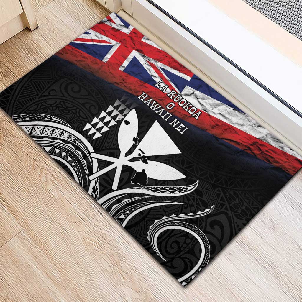 Hawaii Independence Day Rubber Doormat La Kuokoa - Happy 28th November