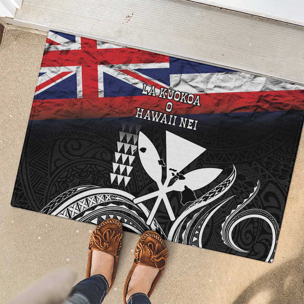 Hawaii Independence Day Rubber Doormat La Kuokoa - Happy 28th November