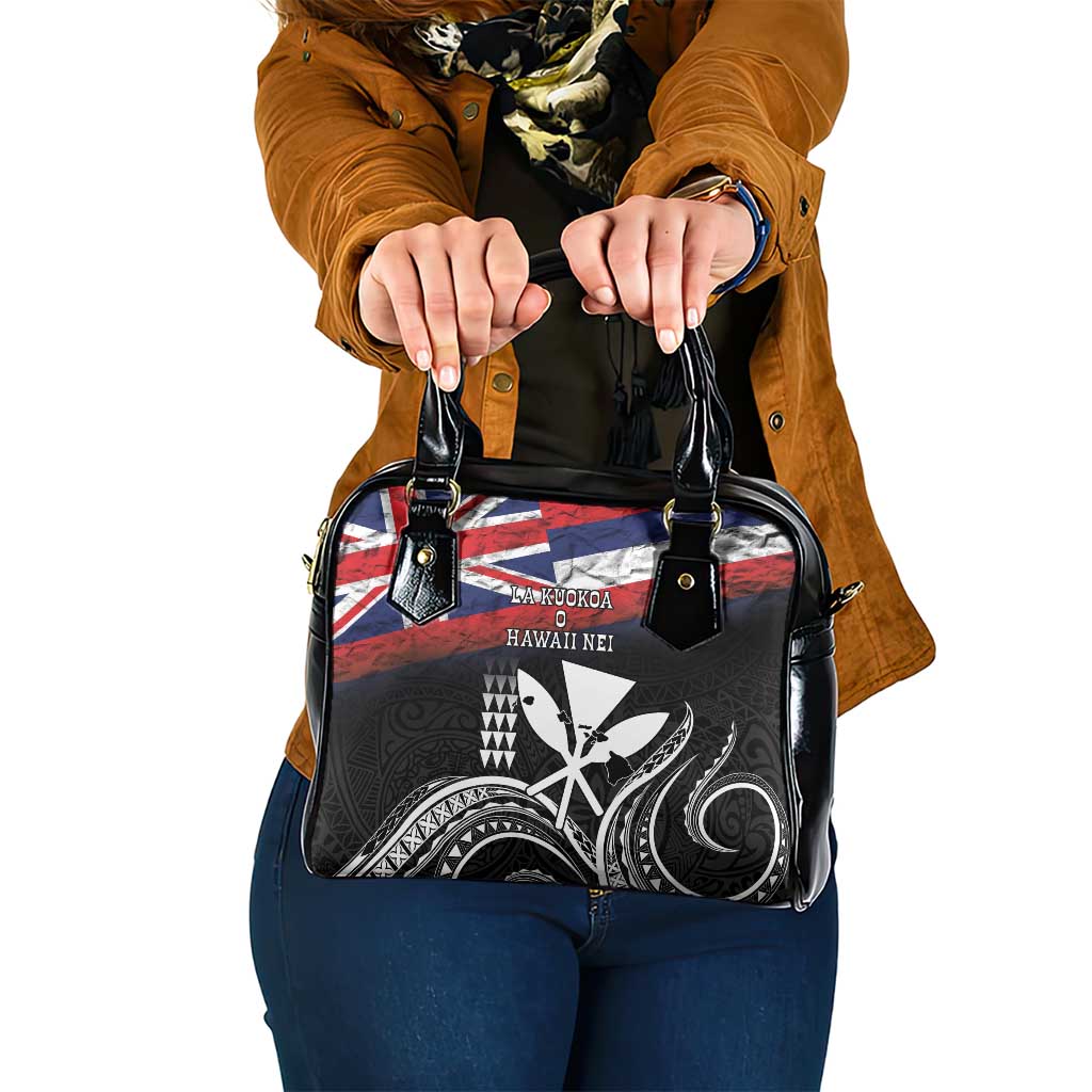 Hawaii Independence Day Shoulder Handbag La Kuokoa - Happy 28th November LT14 One Size Black - Polynesian Pride