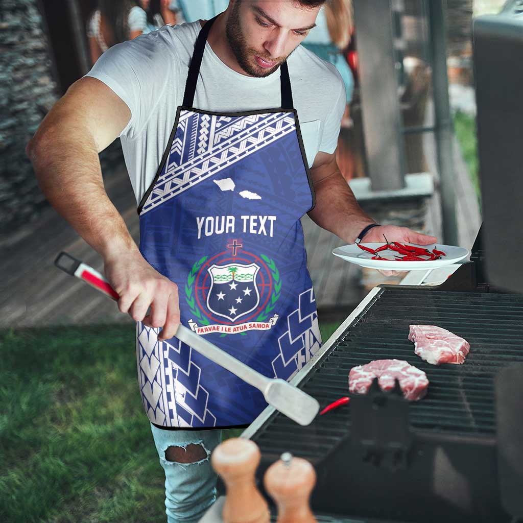 Toa Samoa Rugby Custom Apron Go Champions Pacific Samoan Pattern - Polynesian Pride