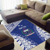 Toa Samoa Rugby Custom Area Rug Go Champions Pacific Samoan Pattern - Polynesian Pride