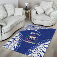Toa Samoa Rugby Custom Area Rug Go Champions Pacific Samoan Pattern - Polynesian Pride