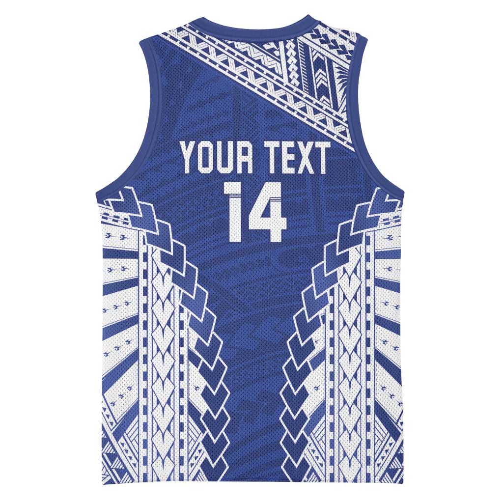 Toa Samoa Rugby Custom Basketball Jersey Go Champions Pacific Samoan Pattern - Polynesian Pride