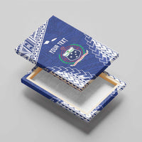 Toa Samoa Rugby Custom Canvas Wall Art Go Champions Pacific Samoan Pattern - Polynesian Pride