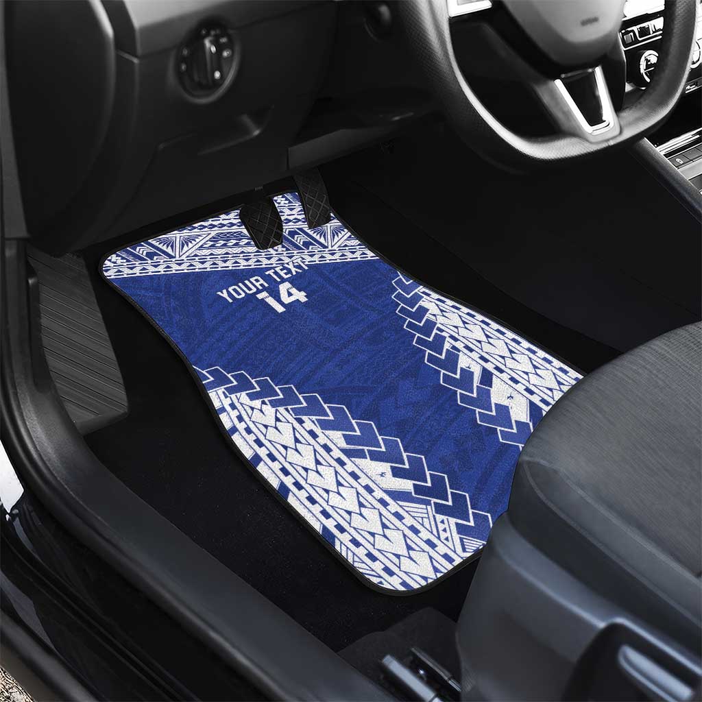 Toa Samoa Rugby Custom Car Mats Go Champions Pacific Samoan Pattern - Polynesian Pride