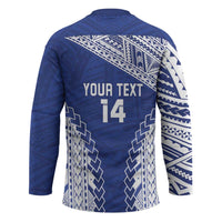 Toa Samoa Rugby Custom Hockey Jersey Go Champions Pacific Samoan Pattern - Polynesian Pride