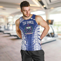 Toa Samoa Rugby Custom Men Tank Top Go Champions Pacific Samoan Pattern - Polynesian Pride