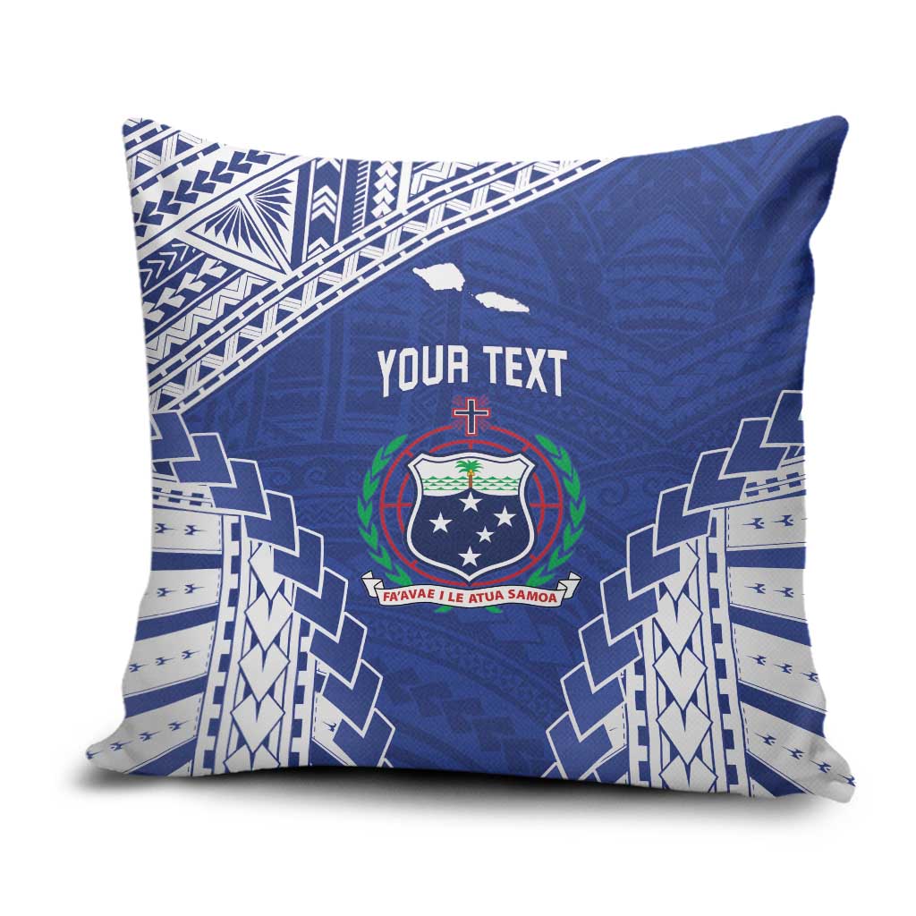 Toa Samoa Rugby Custom Pillow Cover Go Champions Pacific Samoan Pattern - Polynesian Pride