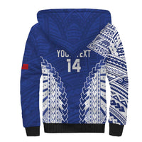 Toa Samoa Rugby Custom Sherpa Hoodie Go Champions Pacific Samoan Pattern - Polynesian Pride