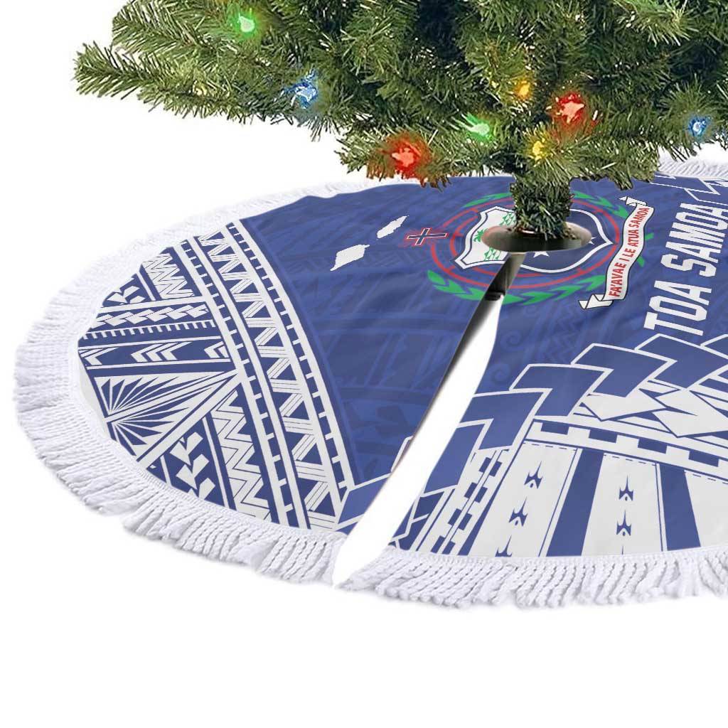 Toa Samoa Rugby Tree Skirt Go Champions Pacific Samoan Pattern - Polynesian Pride
