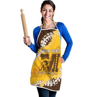 Personalized Mililani Hawaii High School Apron Puakenikeni Lei Hawaiian Pattern - Polynesian Pride