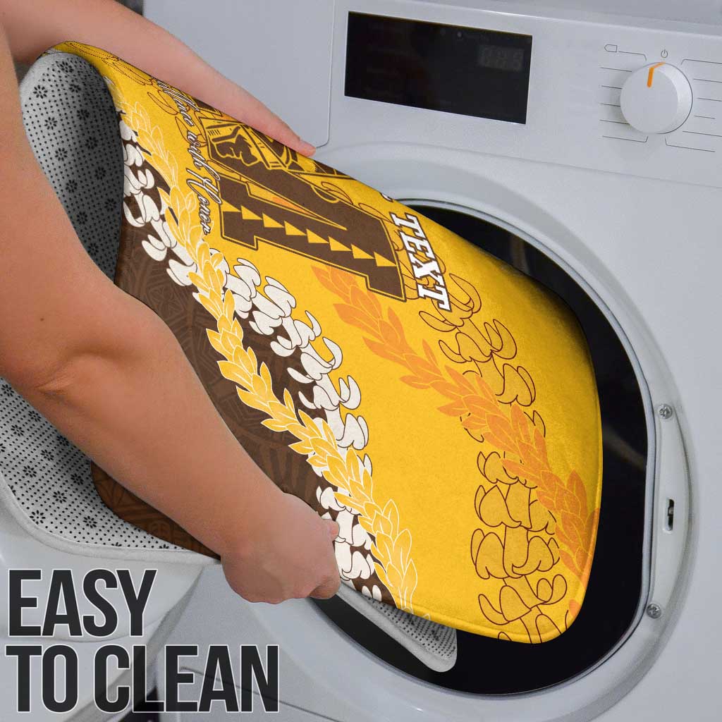 Personalized Mililani Hawaii High School Bathroom Set Puakenikeni Lei Hawaiian Pattern - Polynesian Pride