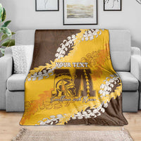 Personalized Mililani Hawaii High School Blanket Puakenikeni Lei Hawaiian Pattern - Polynesian Pride