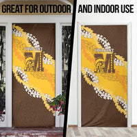 Personalized Mililani Hawaii High School Door Cover Puakenikeni Lei Hawaiian Pattern - Polynesian Pride