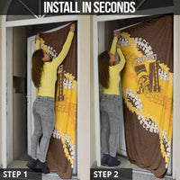 Personalized Mililani Hawaii High School Door Cover Puakenikeni Lei Hawaiian Pattern - Polynesian Pride