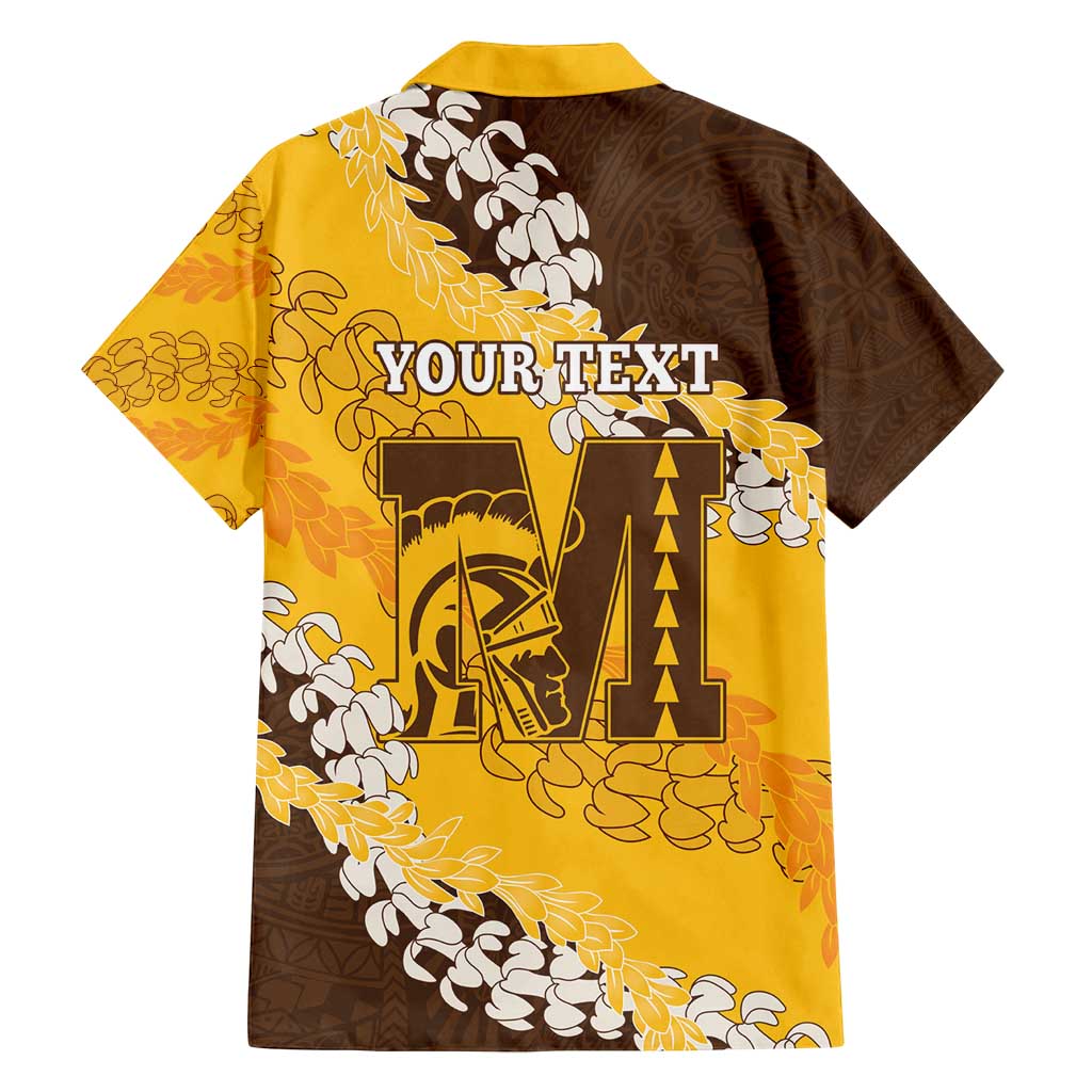 Personalized Mililani Hawaii High School Family Matching Puletasi and Hawaiian Shirt Puakenikeni Lei Hawaiian Pattern - Polynesian Pride