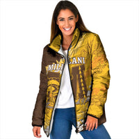 Personalized Mililani Hawaii High School Padded Jacket Puakenikeni Lei Hawaiian Pattern - Polynesian Pride