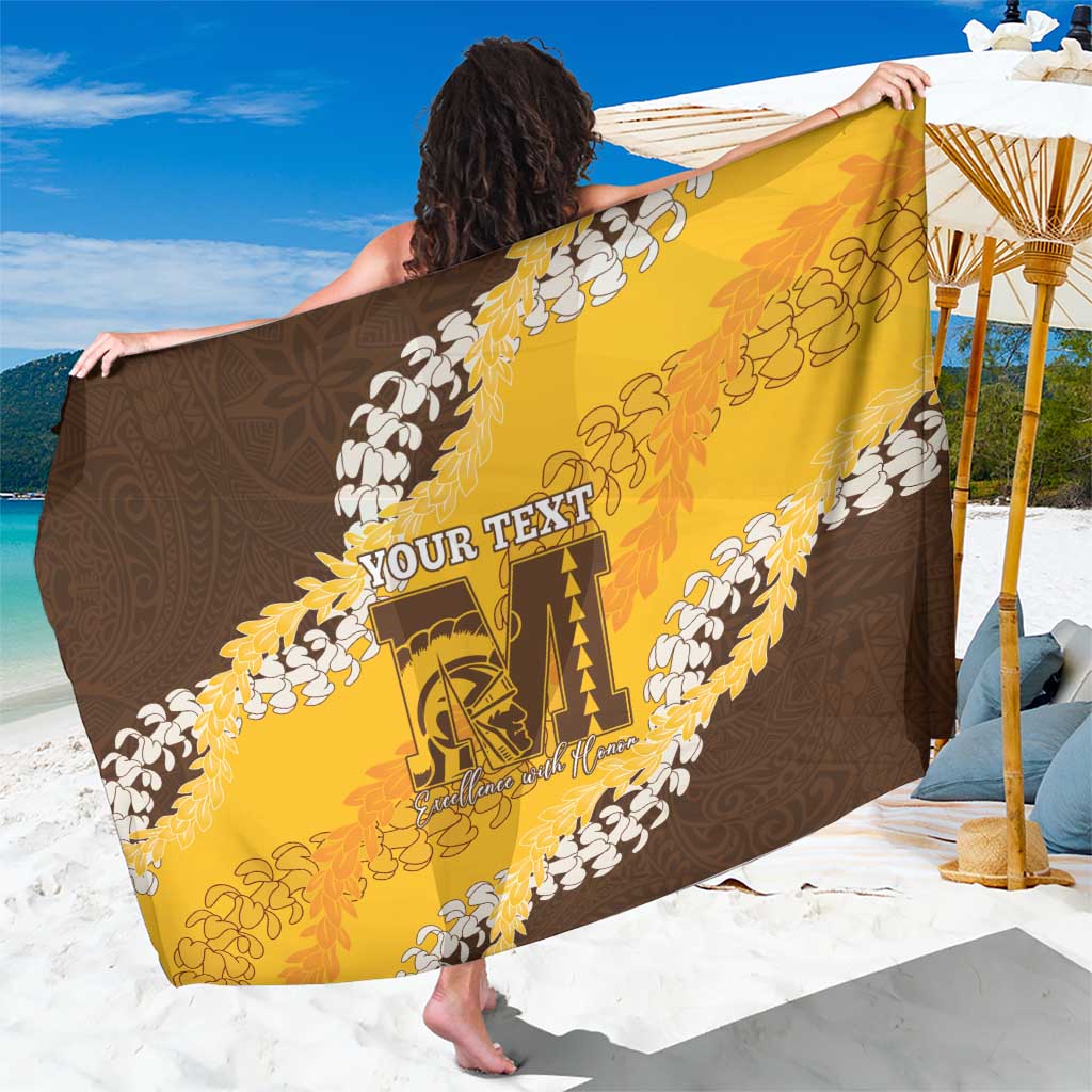 Personalized Mililani Hawaii High School Sarong Puakenikeni Lei Hawaiian Pattern - Polynesian Pride