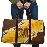 Personalized Mililani Hawaii High School Travel Bag Puakenikeni Lei Hawaiian Pattern - Polynesian Pride