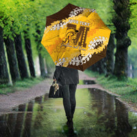 Personalized Mililani Hawaii High School Umbrella Puakenikeni Lei Hawaiian Pattern - Polynesian Pride