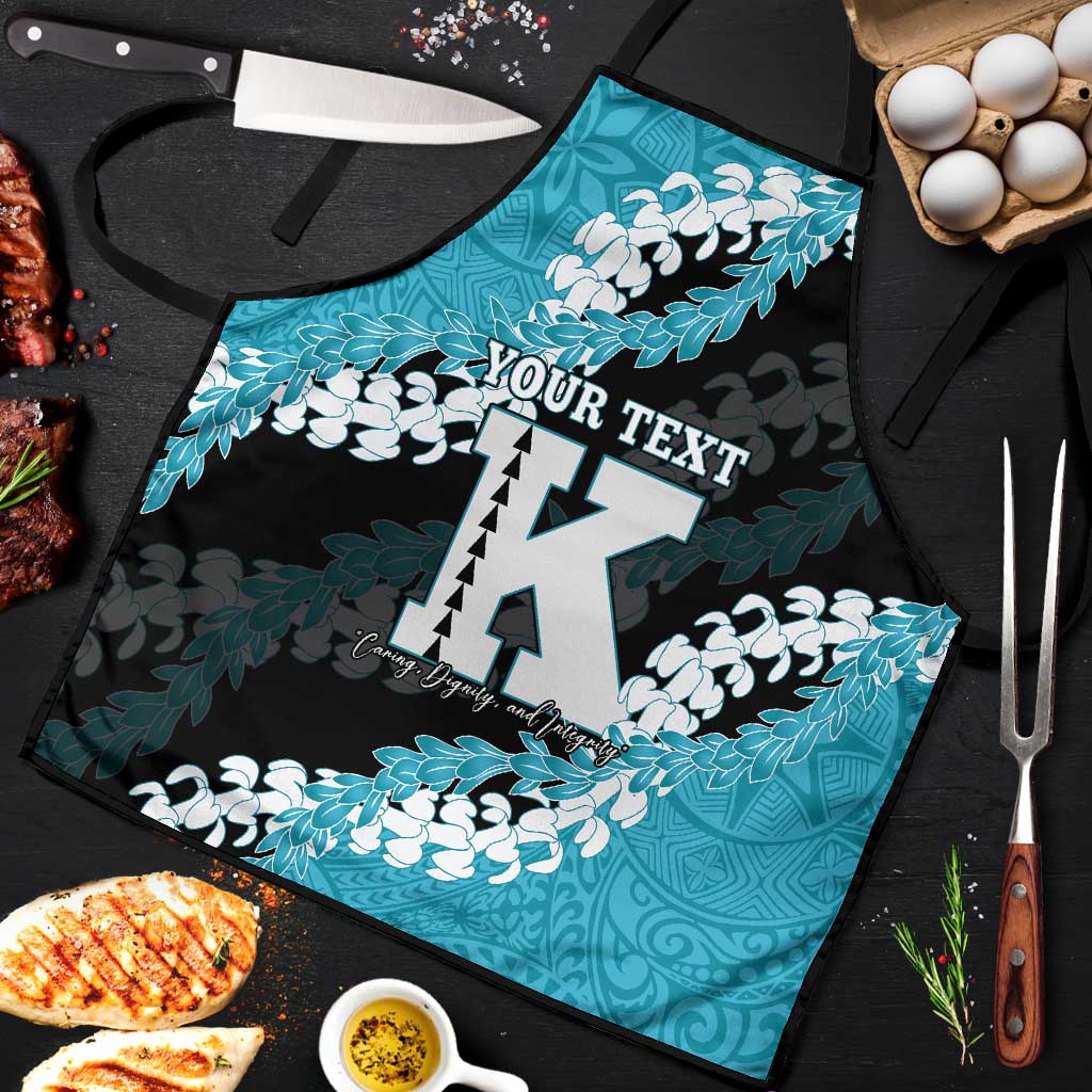 Personalized Kapolei Hawaii High School Apron Puakenikeni Lei Hawaiian Pattern - Polynesian Pride