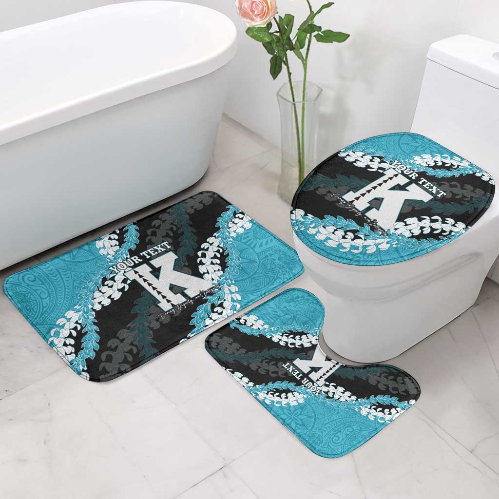 Personalized Kapolei Hawaii High School Bathroom Set Puakenikeni Lei Hawaiian Pattern - Polynesian Pride