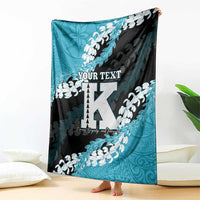 Personalized Kapolei Hawaii High School Blanket Puakenikeni Lei Hawaiian Pattern - Polynesian Pride