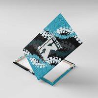 Personalized Kapolei Hawaii High School Canvas Wall Art Puakenikeni Lei Hawaiian Pattern - Polynesian Pride