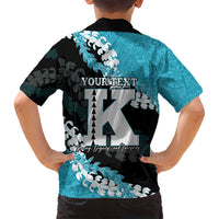 Personalized Kapolei Hawaii High School Family Matching Long Sleeve Bodycon Dress and Hawaiian Shirt Puakenikeni Lei Hawaiian Pattern - Polynesian Pride