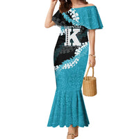 Personalized Kapolei Hawaii High School Family Matching Mermaid Dress and Hawaiian Shirt Puakenikeni Lei Hawaiian Pattern - Polynesian Pride