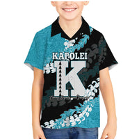 Personalized Kapolei Hawaii High School Family Matching Mermaid Dress and Hawaiian Shirt Puakenikeni Lei Hawaiian Pattern - Polynesian Pride