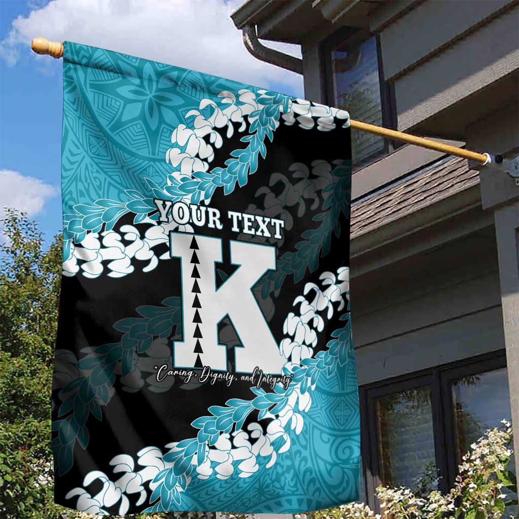 Personalized Kapolei Hawaii High School Garden Flag Puakenikeni Lei Hawaiian Pattern - Polynesian Pride