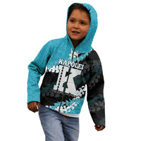 Personalized Kapolei Hawaii High School Kid Hoodie Puakenikeni Lei Hawaiian Pattern - Polynesian Pride