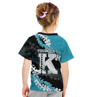 Personalized Kapolei Hawaii High School Kid T Shirt Puakenikeni Lei Hawaiian Pattern - Polynesian Pride