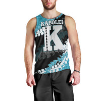 Personalized Kapolei Hawaii High School Men Tank Top Puakenikeni Lei Hawaiian Pattern - Polynesian Pride