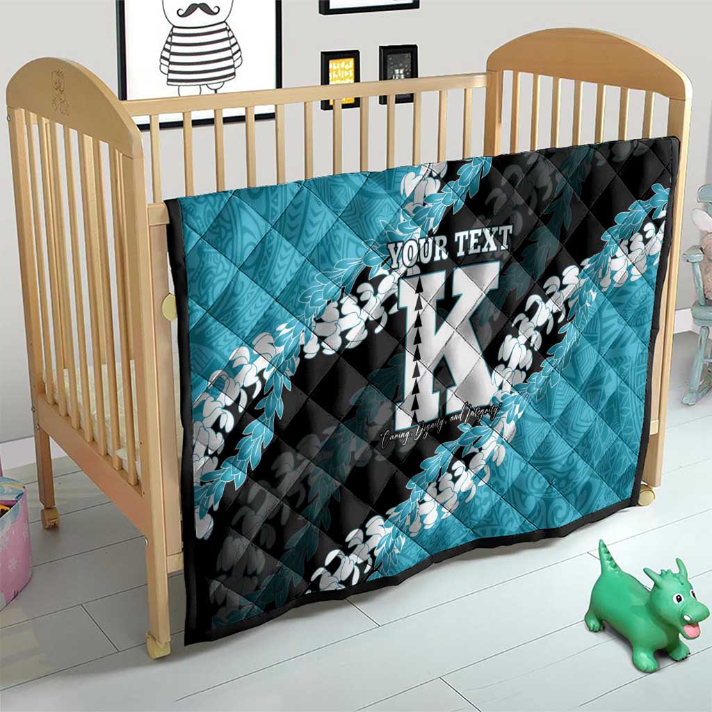 Personalized Kapolei Hawaii High School Quilt Puakenikeni Lei Hawaiian Pattern - Polynesian Pride