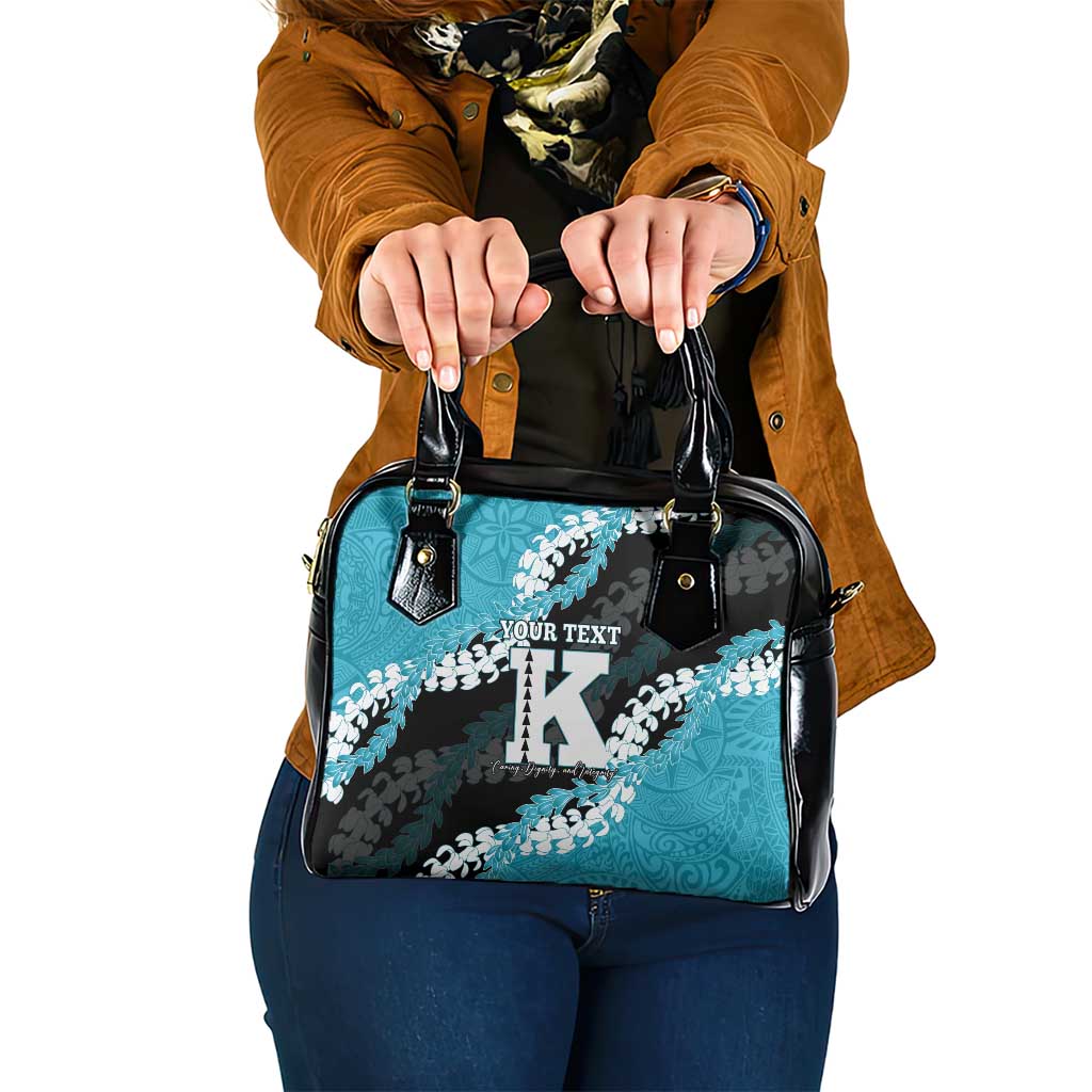 Personalized Kapolei Hawaii High School Shoulder Handbag Puakenikeni Lei Hawaiian Pattern - Polynesian Pride