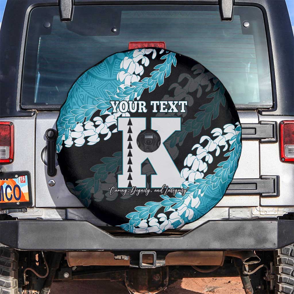 Personalized Kapolei Hawaii High School Spare Tire Cover Puakenikeni Lei Hawaiian Pattern - Polynesian Pride
