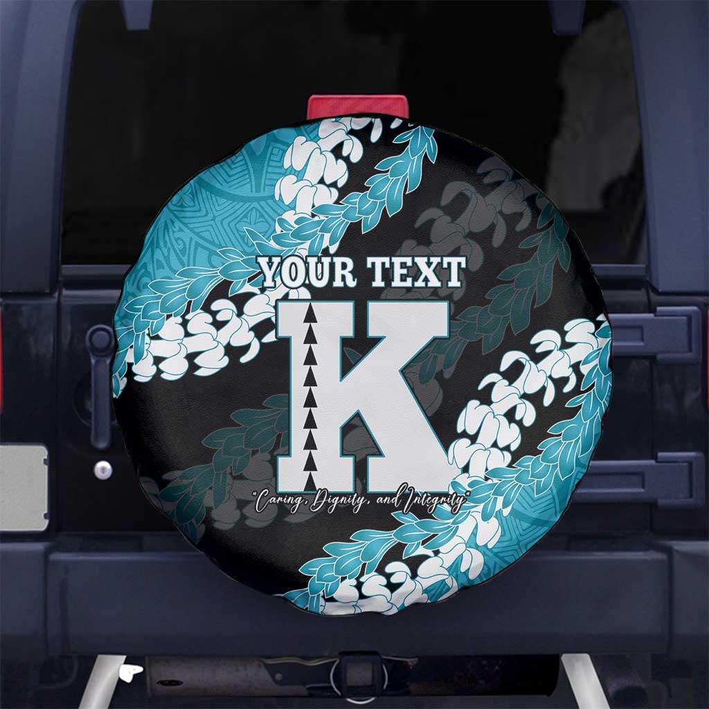 Personalized Kapolei Hawaii High School Spare Tire Cover Puakenikeni Lei Hawaiian Pattern - Polynesian Pride