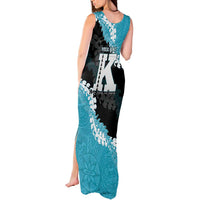Personalized Kapolei Hawaii High School Tank Maxi Dress Puakenikeni Lei Hawaiian Pattern - Polynesian Pride