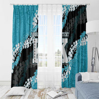 Personalized Kapolei Hawaii High School Window Curtain Puakenikeni Lei Hawaiian Pattern - Polynesian Pride