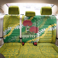 Personalized Leilehua Hawaii High School Back Car Seat Cover Puakenikeni Lei Hawaiian Pattern - Polynesian Pride
