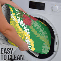 Personalized Leilehua Hawaii High School Bathroom Set Puakenikeni Lei Hawaiian Pattern - Polynesian Pride