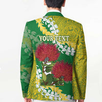 Personalized Leilehua Hawaii High School Blazer Puakenikeni Lei Hawaiian Pattern - Polynesian Pride