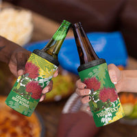 Personalized Leilehua Hawaii High School 4 in 1 Can Cooler Tumbler Puakenikeni Lei Hawaiian Pattern - Polynesian Pride